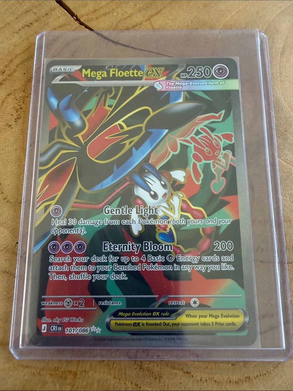 Mega Floette EX 101 ULTRA rare from Chaos Rising